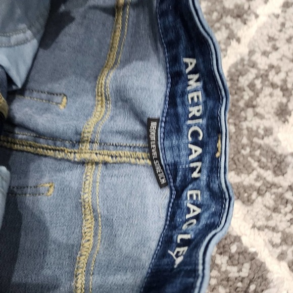 American eagle distressed women's size 4 curvy super hi rise jeggings - Picture 5 of 7